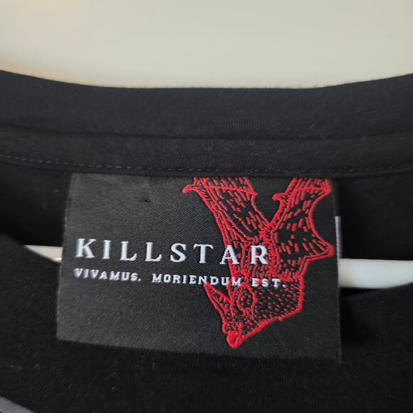 Killstar Unisex Snake Graphic Tee Long Sleeve Size XL Black Goth - Picture 4 of 5